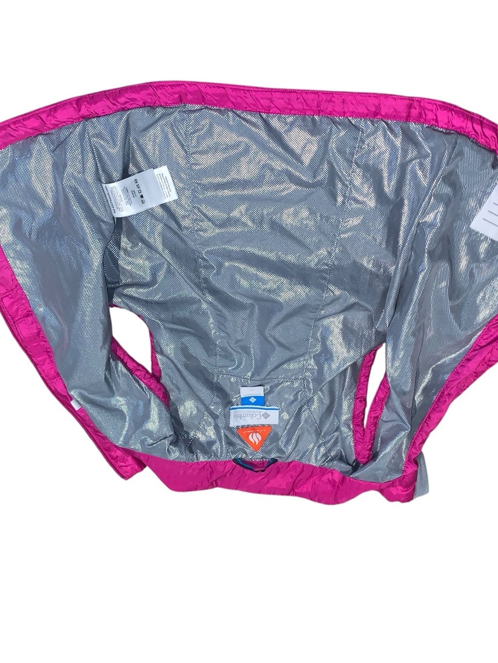 Columbia Kids Omni Heat Puffer Vest Youth XS Hot Pink Quilted Winter - Picture 4 of 8
